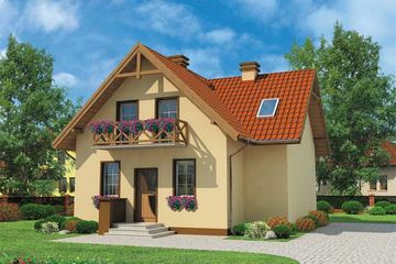  Projekt domu Panama (SLN1062) - projekt domu parterowego z poddaszem - Zdjęcie 1