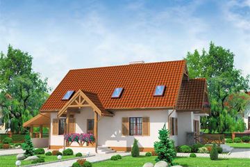  Projekt domu Sao Paulo (SLN1066) - projekt domu parterowego z poddaszem - Zdjęcie 1