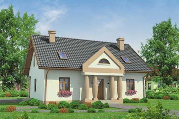  Projekt domu Salamanca (SLN1067) - projekt domu parterowego z poddaszem - Zdjęcie 1