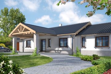  Projekt domu Hawana LMB36 (WRB1245) - projekt domu parterowego - Zdjęcie 1