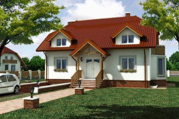  Projekt domu Palta (SLO1002) - projekt domu parterowego z poddaszem - Zdjęcie 1