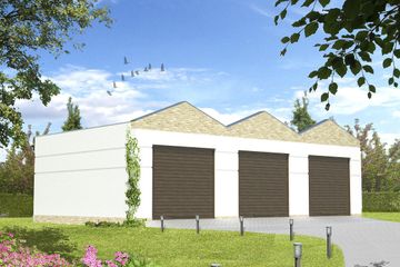  Projekt garażu G10 (WRB1209) - projekt garażu parterowego - Zdjęcie 1