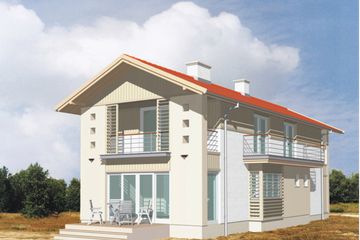  Projekt domu Horn (KSA1100) - projekt domu z pełnym piętrem - Zdjęcie 1