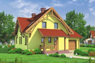  Projekt domu Belluno (SLN1039) - projekt domu parterowego z poddaszem - Zdjęcie 1