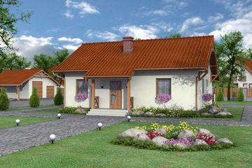  Projekt domu Bilbao (SLN1040) - projekt domu parterowego - Zdjęcie 1