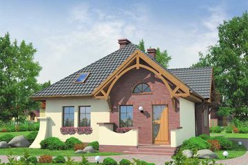  Projekt domu Don Benito (SLN1044) - projekt domu parterowego z poddaszem - Zdjęcie 1