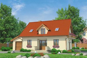  Projekt domu El Paso (SLN1045) - projekt domu parterowego z poddaszem - Zdjęcie 1