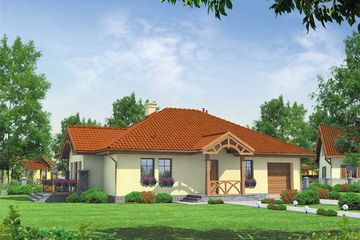  Projekt domu San Diego (SLN1068) - projekt domu parterowego - Zdjęcie 1