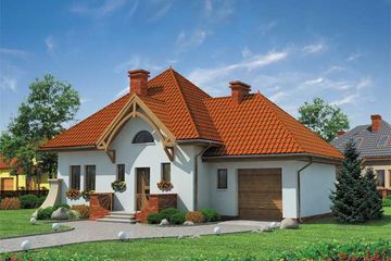  Projekt domu Valencia (SLN1076) - projekt domu parterowego z poddaszem - Zdjęcie 1