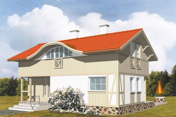  Projekt domu Welet (KSA1115) - projekt domu parterowego z poddaszem - Zdjęcie 1