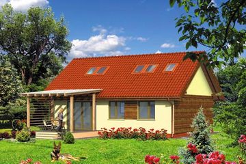  Projekt domu WB-0062 (KRA3630) - projekt domu parterowego - Zdjęcie 1