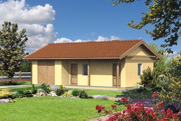  Projekt budynku gospodarczego WB-3880 (KRA3631) - projekt budynku parterowego - Zdjęcie 1