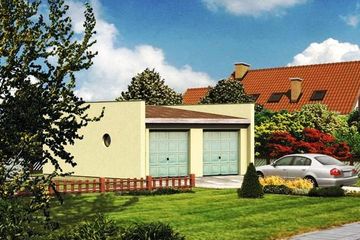  Projekt garażu WB-3872 (KRA3638) - projekt garażu parterowego - Zdjęcie 1