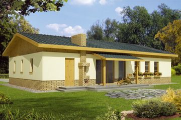  Projekt domu Wojtek B garaż (WRD1205) - projekt domu parterowego - Zdjęcie 1