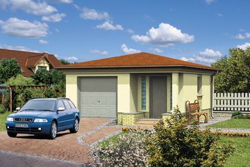  Projekt garażu WB-3877 (KRA3646) - projekt garażu parterowego - Zdjęcie 1