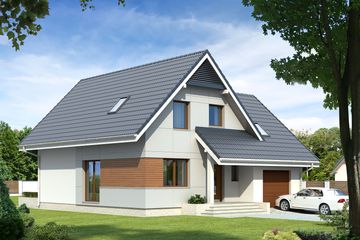  Projekt domu Kalcyt (BSA1846) - projekt domu parterowego z poddaszem - Zdjęcie 1