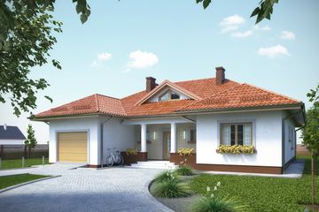  Projekt domu APS 219 (LUA1269) - projekt domu parterowego - Zdjęcie 1