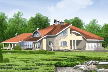  Projekt domu Aida (WAL1000) - projekt domu parterowego z poddaszem - Zdjęcie 1