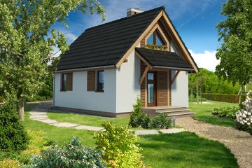  Projekt domu letniskowego Topeka LMW07 (WRB1311) - projekt domu parterowego - Zdjęcie 1