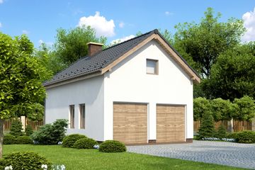  Projekt garażu Projekt G-6A (KRH1104) - projekt garażu parterowego - Zdjęcie 1