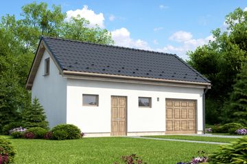  Projekt garażu Projekt G-10A (KRH1108) - projekt garażu parterowego - Zdjęcie 1