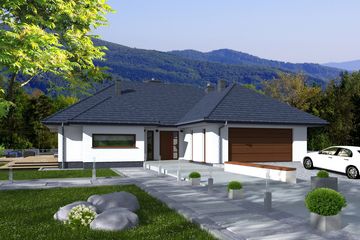  Projekt domu Alabama (BBE1001) - projekt domu parterowego - Zdjęcie 1