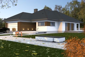  Projekt domu Arkansas (BBE1003) - projekt domu parterowego - Zdjęcie 1