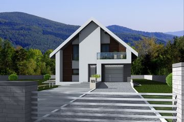  Projekt domu Boston (BBE1004) - projekt domu parterowego z poddaszem - Zdjęcie 1