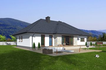  Projekt domu Genewa (BBE1010) - projekt domu parterowego - Zdjęcie 1