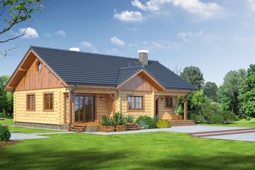  Projekt domu Bolesławice 7 (KRP1075) - projekt domu parterowego - Zdjęcie 1