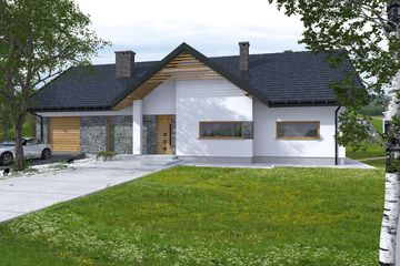  Projekt domu Toronto (BBE1024) - projekt domu parterowego - Zdjęcie 2