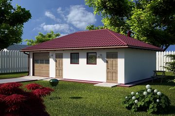 Projekt budynku gospodarczego G9 - Budynek gospodarczy (PRA1008) - projekt budynku parterowego - Zdjęcie 1