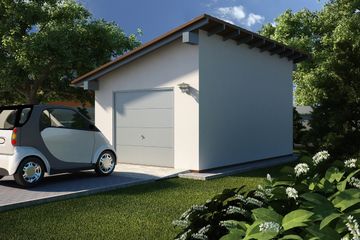  Projekt garażu G12 - Budynek garażowy (PRA1011) - projekt garażu parterowego - Zdjęcie 1