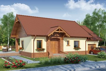  Projekt domu Eliasz PS (WRW1025) - projekt domu parterowego - Zdjęcie 1