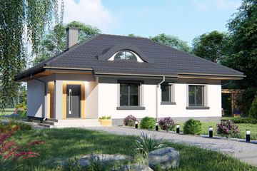  Projekt domu APS 197 (LUA1247) - projekt domu parterowego - Zdjęcie 1