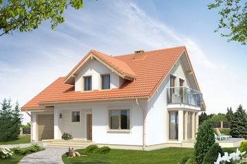  Projekt domu Boguśka dr-T (BSA1568) - projekt domu parterowego z poddaszem - Zdjęcie 1