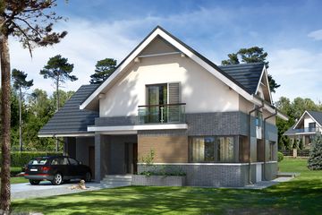  Projekt domu Jaspis 4 (BSA1573) - projekt domu parterowego z poddaszem - Zdjęcie 1