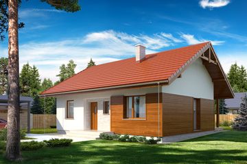  Projekt domu Gaja (BSE1033) - projekt domu parterowego - Zdjęcie 1