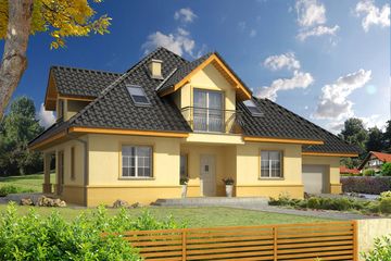  Projekt domu Alfred G1 (WOL1001) - projekt domu parterowego z poddaszem - Zdjęcie 1