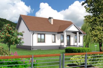  Projekt domu Saragossa DCB27 (WOB1073) - projekt domu parterowego - Zdjęcie 1