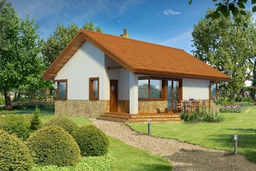  Projekt domu Lucca II LMB71a (WRB1462) - projekt domu parterowego - Zdjęcie 1