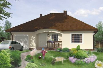  Projekt domu Ascona (KRH1170) - projekt domu parterowego - Zdjęcie 1
