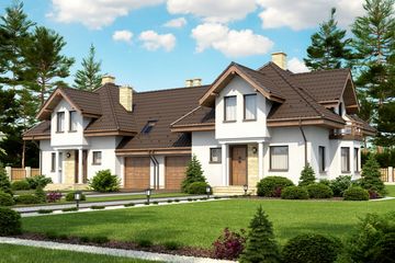  Projekt domu Bari (KRH1172) - projekt domu parterowego z poddaszem - Zdjęcie 1