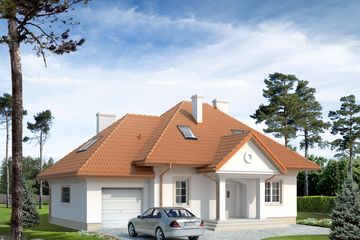  Projekt domu Szafran (BSA1324) - projekt domu parterowego z poddaszem - Zdjęcie 1