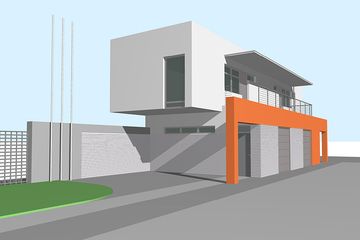  Projekt garażu G13 (KRJ1698) - projekt garażu z pełnym piętrem - Zdjęcie 1