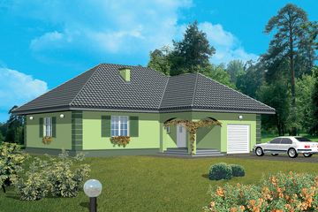  Projekt domu Joanna (WAB1006) - projekt domu parterowego - Zdjęcie 1