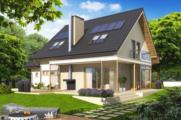  Projekt domu Edi G1 (WRC2012) - projekt domu parterowego z poddaszem - Zdjęcie 1