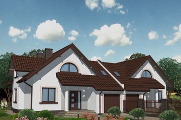  Projekt domu APS 167 (LUA1208) - projekt domu parterowego z poddaszem - Zdjęcie 1