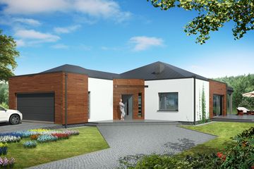  Projekt domu Doskonały F modern (GDA1008) - projekt domu parterowego - Zdjęcie 1