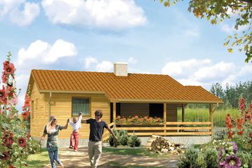  Projekt domu letniskowego Best 3 dr-S (BSA1472) - projekt domu letniskowego parterowego - Zdjęcie 1